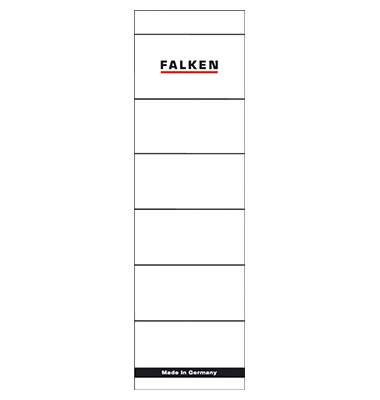 Rückenschilder weiß 54 x 190mm Rückenschilder weiß 54 x 190mm
