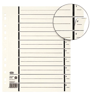 Trennblätter 06458 A4 200g chamois 100 Blatt Kraftkarton Recycling perforierte Taben Trennblätter 06458 A4 200g chamois 100 Blatt Kraftkarton Recycling perforierte Taben