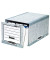 Archivcontainer System 01820EU, A4, grau/wei&szlig;, Recyclingkarton