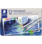 Buntstifte-Set karat&reg;, 125 M12, farbig sortiert, sechskant, Etui  Metall