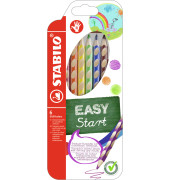 Buntstifte-Set EASYcolors, 332/6, 6-farbig sortiert, dreikant, ergonomisch, Packung