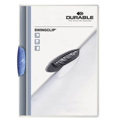 Klemmhefter SWINGCLIP 30 226006, A4 blau, für ca. 30 Blatt, Polypropylen (PP)