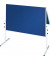 Moderationstafel CC-UMTF-G 03, 120x150cm, Filz + Filz (beidseitig), pinnbar, klappbar, blau + blau