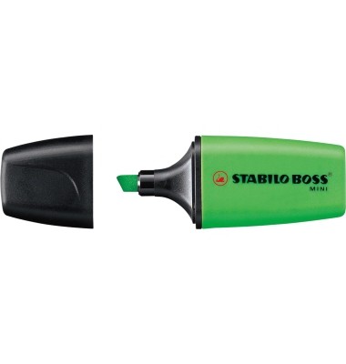 Textmarker STABILO BOSS MiNI, 07/33, grün, 2-5mm Keilspitze