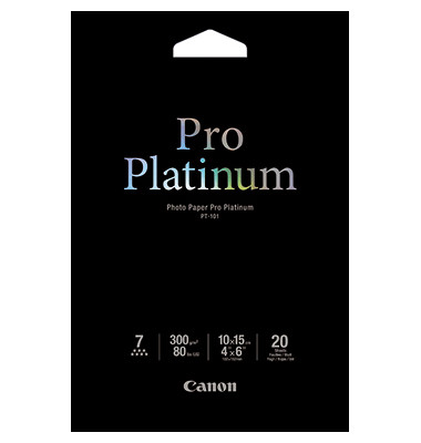 Fotopapier PT1014X6 Pro Platinum 2768B013, 10x15cm, für Inkjet, 300g weiß