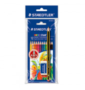 Buntstifte-Set Noris colour 185, 61 SET6, 11-farbig sortiert +Bleistift, sechskant, Packung