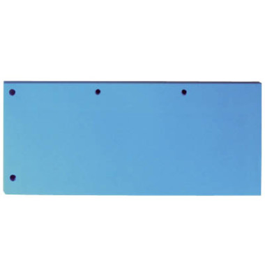 Trennstreifen 400013889 Duo blau 160g gelocht 24x10,5cm 