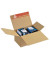Versandkarton Blitzbodenkarton CP151.118 braun, bis DIN A5+, innen 230x16x125mm, Pappe