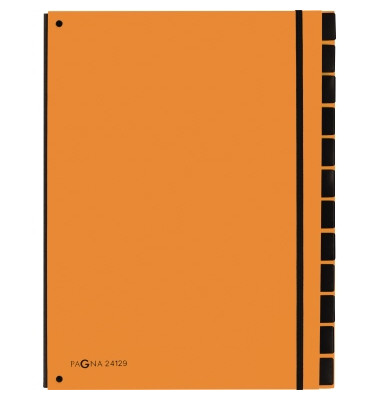 Pultordner Trend 24129 A4 blanko orange 12-teilig
