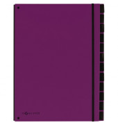 Pultordner Trend 24129-12, 12-teilig blanko, lila, A4, 12 F&auml;cher