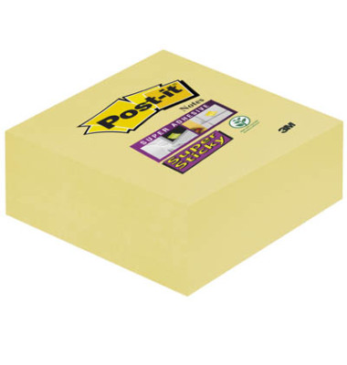 Haftnotizen 2014-SCY, Super Sticky, 76x76mm, gelb, quadratisch