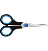 Büroschere Easy Grip, Edelstahl, rostfrei, 13cm, Linkshänder, blau