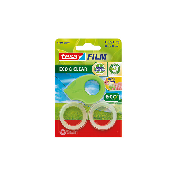 4042448222688 - Klebebandabroller Mini ecoLogo 58241-00000-01 für Klebebänder bis 19mm x 10m grün 4042448222688 Tesa