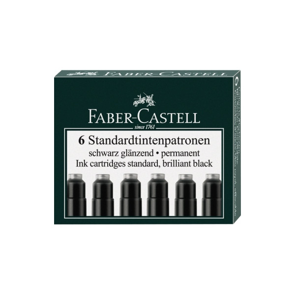 4005401855071 - FABER-CASTELL Tintenpatronen für Füller Tintenpatronen schw 6er schwarz