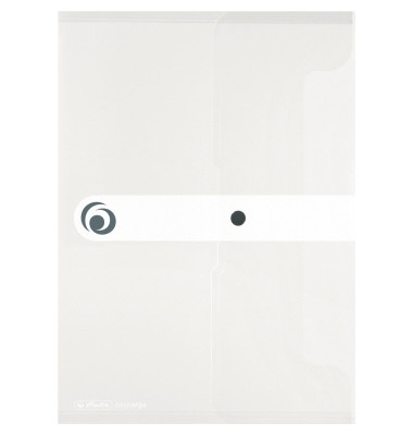 Dokumententasche easy orga to go 11206653, A4, transparent farblos, Polypropylen (PP), Druckknopfverschluss