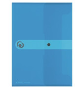 Dokumententasche EasyOrga ToGo A4 blau/transparent bis 200 Blatt