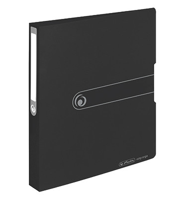 Ringbuch EasyOrgaToGo Herlitz Logo 11205754, A4 2 Ringe 25mm Ring-&Oslash; Polypropylen (PP) schwarz