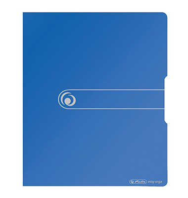 Ringbuch EasyOrgaToGo Herlitz Logo 11217130, A4 2 Ringe 16mm Ring-&Oslash; Polypropylen (PP) blau