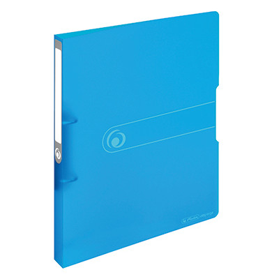 Ringbuch EasyOrgaToGo Herlitz Logo 11205721, A4 2 Ringe 16mm Ring-&Oslash; Polypropylen (PP) blau-transparent