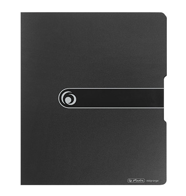 Ringbuch EasyOrgaToGo Herlitz Logo 11205713, A4 2 Ringe 16mm Ring-&Oslash; Polypropylen (PP) schwarz