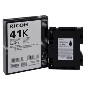 Druckerpatrone GC 41K 405761 (GC-41 K), schwarz, ca. 2500 Seiten