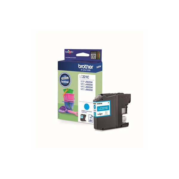 4977766747325 - LC221C Tintenpatrone LC-221C Cyan (ca 260 Seiten) LC221C 4977766747325