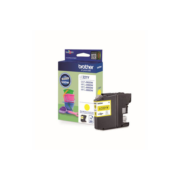 4977766747349 - LC221Y Tintenpatrone LC-221Y Gelb (ca 260 Seiten) LC221Y 4977766747349