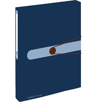 Heftbox easy orga to go 11279841, A4 blau, 4cm F&uuml;llh&ouml;he, Polypropylen (PP)
