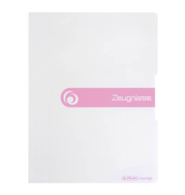 Zeugnismappe easy orga to go 11208386, weiß, A4, mit 20 Hüllen