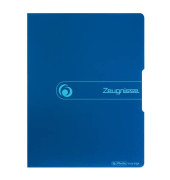 Zeugnismappe easy orga to go 11208360, blau "ohne", A4, 20 H&uuml;llen