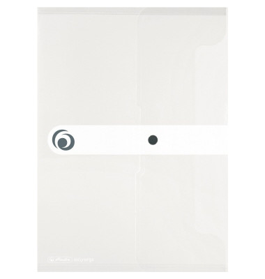 Dokumententasche Easy orga to go 11207065, Din A5, transparent farblos, Polypropylen (PP), Druckknopfverschluss