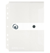 Dokumententasche easy orga to go 11293818, A5, transparent farblos, Polypropylen (PP), Druckknopfverschluss