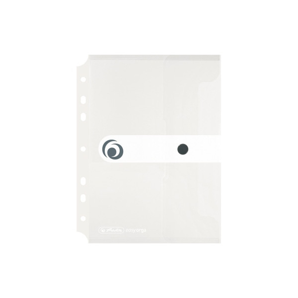 6 Stück Herlitz Dokumententasche easy orga to go 11293818, A5, transparent farblos, Polypropylen (PP), Druckknopfverschluss 4008110464701 Herlit