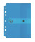 Dokumententasche Easy orga to go 11293826, Din A5, transparent blau, Polypropylen (PP), Druckknopfverschluss