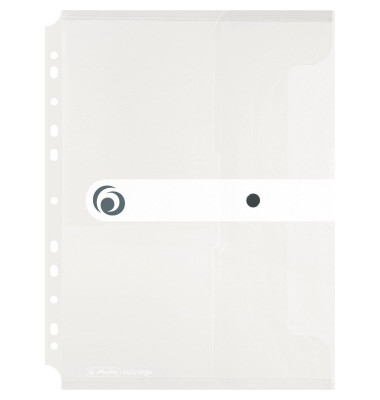 Dokumententasche easy orga to go 11292935, A4, transparent farblos, Polypropylen (PP), Druckknopfverschluss