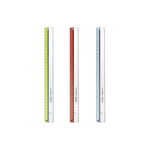 9 Stück Herlitz Kunststoff-Lineal my.pen 11367992 glasklar/farbig sortiert 30cm 4008110499574 Herlitz