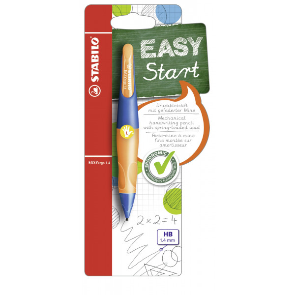 4006381468930 - Druckbleistift EASYergo 14 L B46893-3 Härte HB 14mm ultramarinblau neonorange 4006381468930 Stabilo