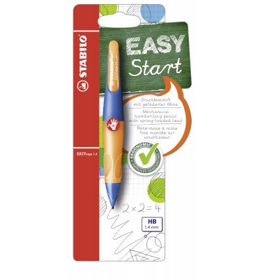 Druckbleistift-Set EASYergo 1.4 R, B-46905-5, H&auml;rte HB, 1,4mm, ultramarinblau/neonorange