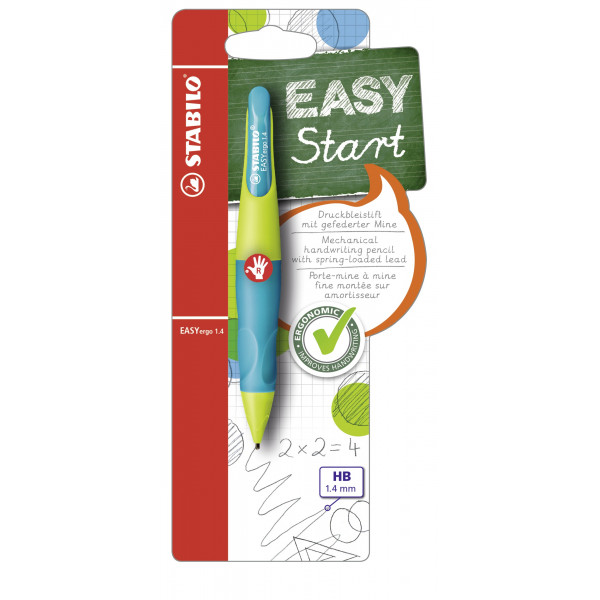 4006381469029 - Druckbleistift-Set EASYergo 14 R B-46902-5 Härte HB 14mm neonlimonengrün aquamarin 4006381469029 Stabilo