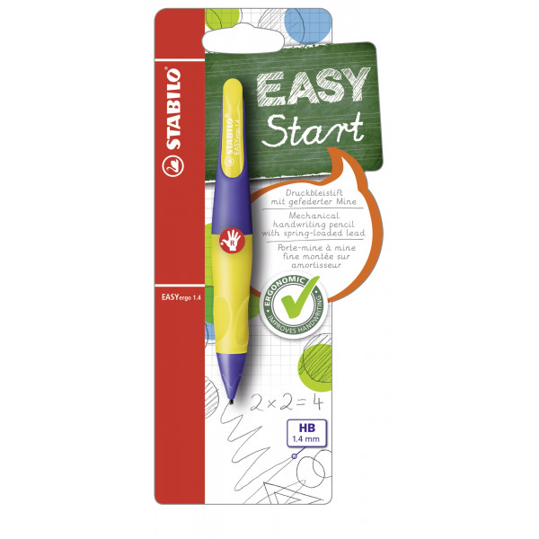 4006381468961 - Druckbleistift-Set EASYergo 14 R B-46896-5 Härte HB 14mm violett neongelb 4006381468961 Stabilo