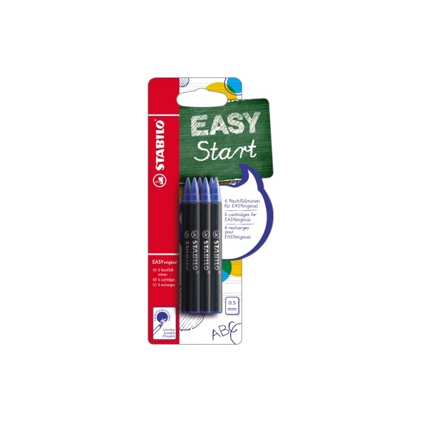 10 Stück Stabilo B-47374-10 EASYoriginal Tintenpatrone blau 4006381473743 Stabilo 6 Stück