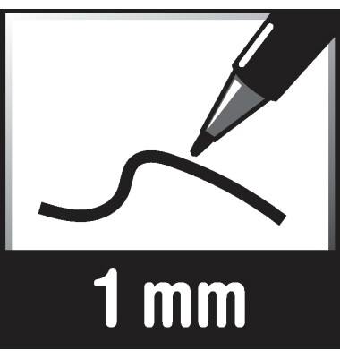 Stabilo 168 24 4 Faserschreiber Cappi 24st Sort Burobedarf Thuringen