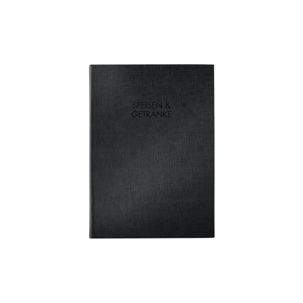 10 Stück Sigel Speisekartenmappe SM 111 mit Prägung schwarz A4 Kunstleder mit 2 Doppelhüllen erweiterbar mit SM180 4004360869808 Sigel
