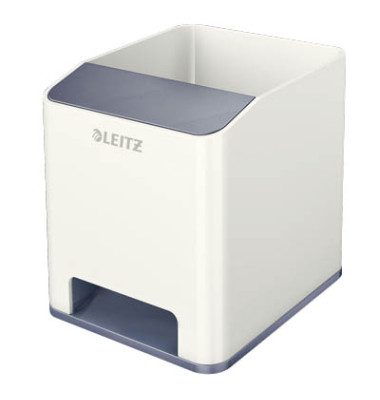 5363-10-01 Duo Colour Stifteköcher WOW Sound weiß/perlweiß