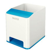 5363-10-36 Duo Colour Stifteköcher WOW Sound weiß/blau met.