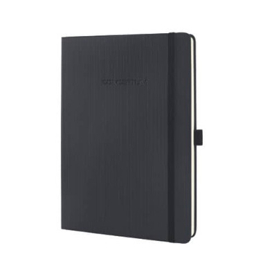 Notizbuch CO118, Conceptum, schwarz, 18x24cm, liniert, 80g, 97 Blatt / 194 Seiten