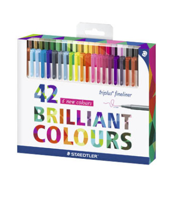 334 C42 Fineliner Triplus Brillant Colours