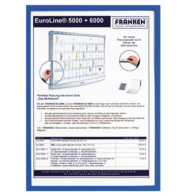 ITSA5M 03 magnetisch Prospekttasche A5 blau ITSA5M 03 magnetisch Prospekttasche A5 blau