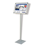 Infost&auml;nder Standard BS0902, A3, 120cm hoch, Klapprahmen, silber