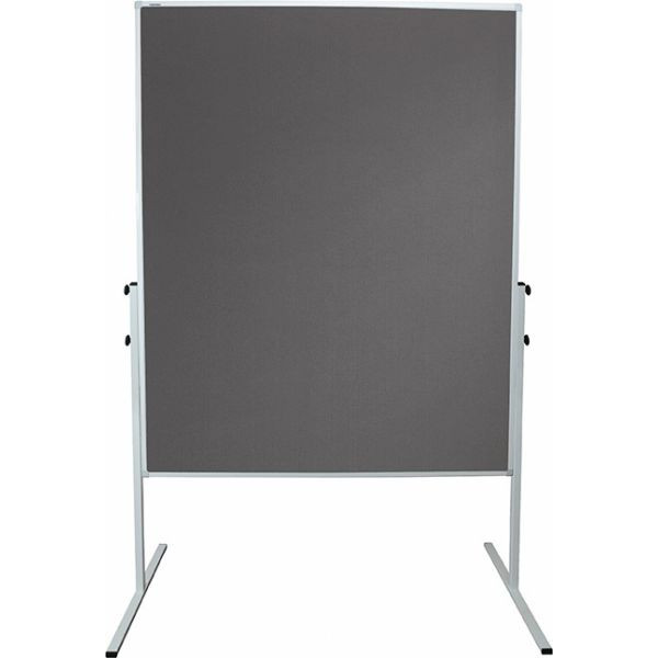 4016946182607 - Moderationstafel X-tra! Line 120x150cm Filz + Filz (beidseitig) pinnbar grau + grau 4016946182607 Franken
